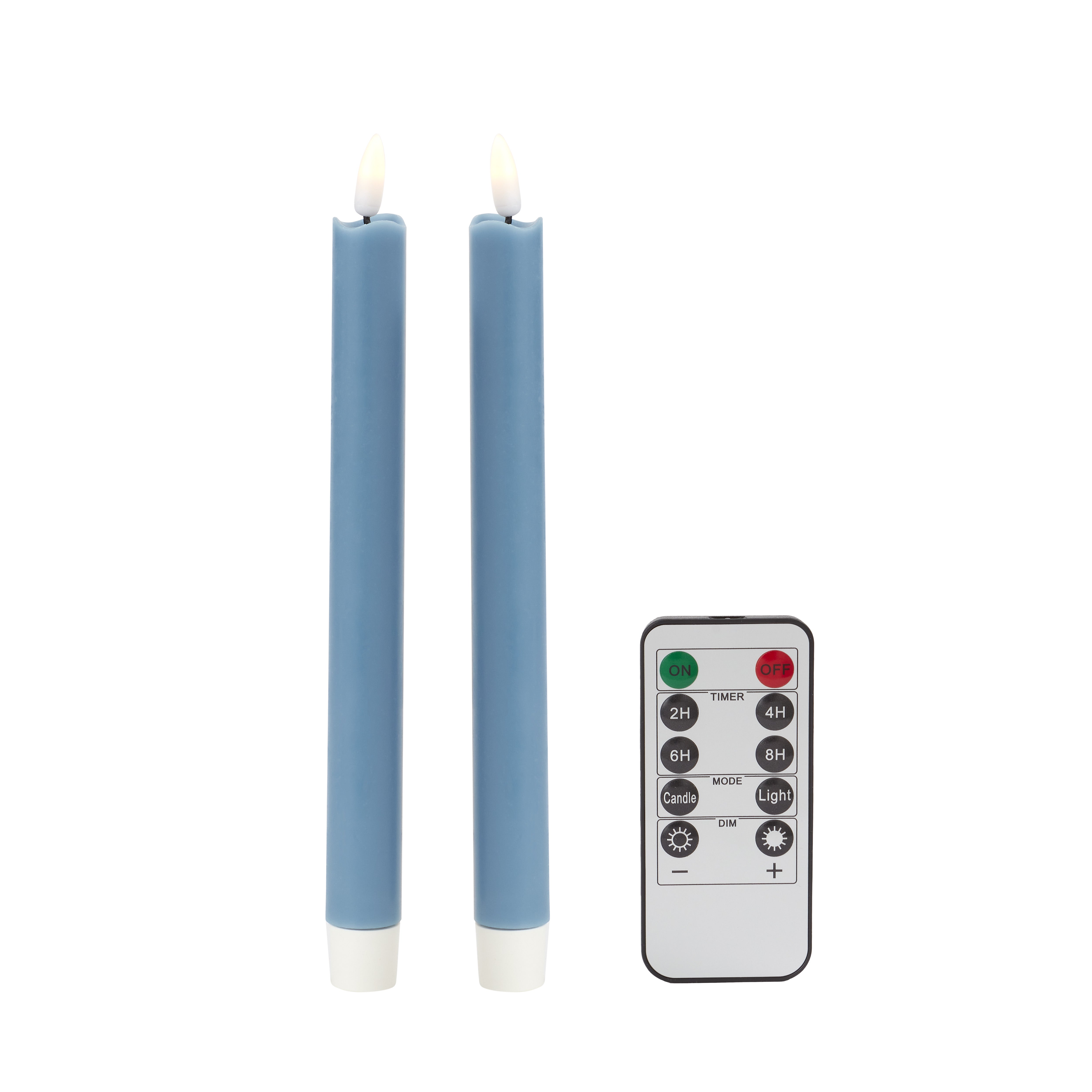 Blue led taper deals candles