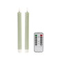 Sage Green Wax LED Candles - Set of 2 - Addison Ross Ltd UK