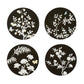 Black Chinoiserie Coasters - Set of 4 - Limited Edition - Addison Ross Ltd UK