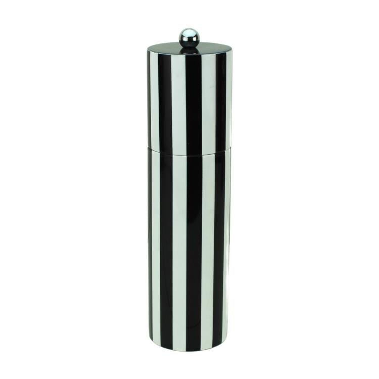 Black Striped Column Salt or Pepper Mill - Addison Ross Ltd UK