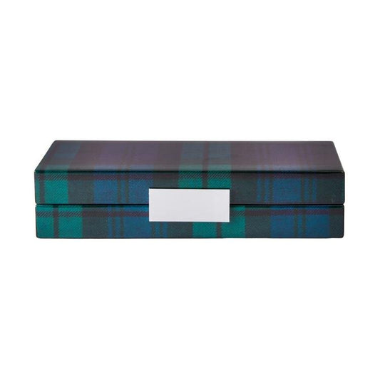 Black Watch Tartan Box with Silver - Addison Ross Ltd UK