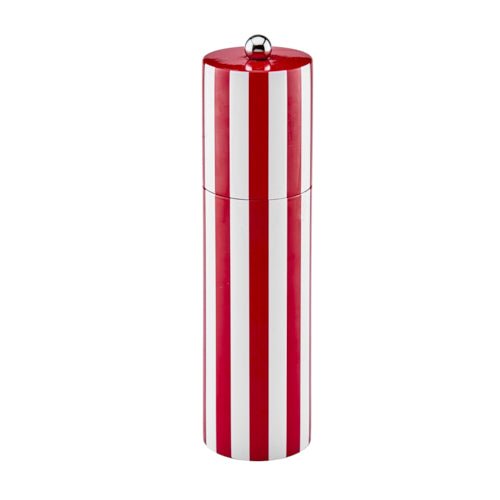 Burgundy Striped Column Salt or Pepper Mill - Addison Ross Ltd UK