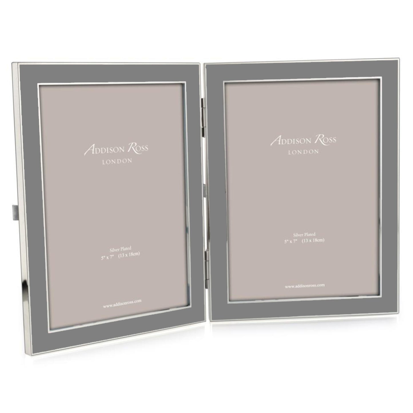 Chiffon Enamel & Silver Double Frame - Addison Ross Ltd UK