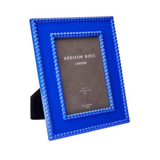 Cobalt Bobbin Lacquer Photo Frame - Addison Ross Ltd UK