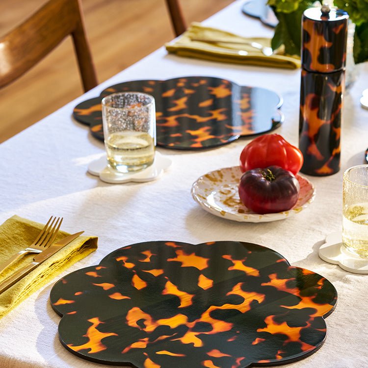 Faux Tortoiseshell Placemats - Set of 4 - Addison Ross Ltd UK