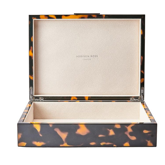 Large Tortoiseshell Box with Silver - Addison Ross Ltd UK