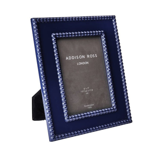 Navy Bobbin Lacquer Photo Frame - Addison Ross Ltd UK