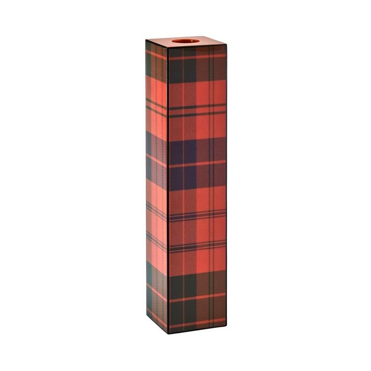 Ross Tartan Tall Candlestick - 24cm - Addison Ross Ltd UK