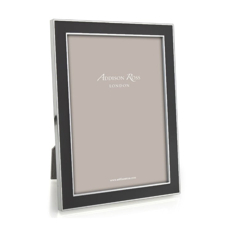 Taupe Enamel & Silver Frame - Addison Ross Ltd UK