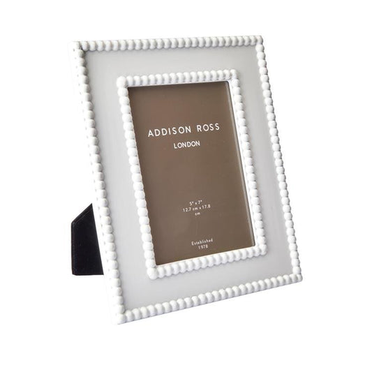 White Bobbin Lacquer Photo Frame - Addison Ross Ltd UK