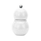 White Chubbie Salt or Pepper Mill, lacquered, small size - Addison Ross Ltd UK