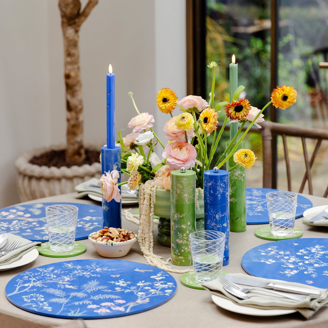 Blue Chinoiserie Placemats - Set of 4 - Addison Ross Ltd UK