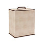 Ecru Faux Shagreen Bin - Addison Ross Ltd UK